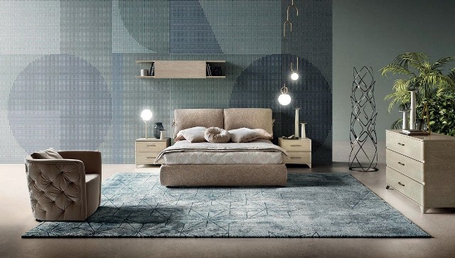 Светлая модерновая спальня MAIA SABBIA, Италия