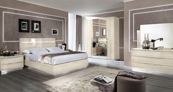 Светлая спальня в стиле модерн Платинум, PLATINUM SABBIA