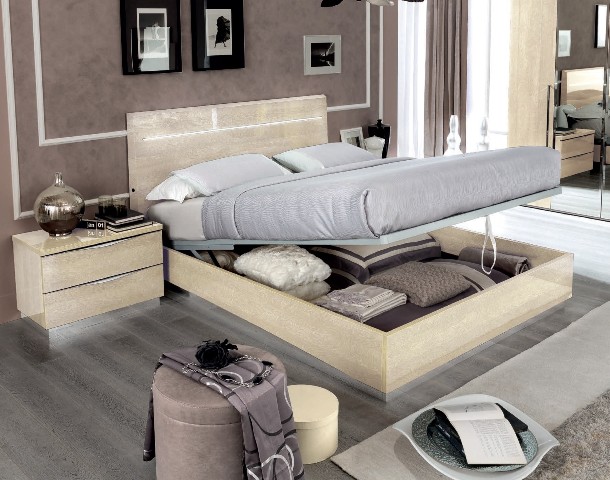 Светлая спальня в стиле модерн Платинум, PLATINUM SABBIA Светлая спальня в стиле модерн Платинум, PLATINUM SABBIA