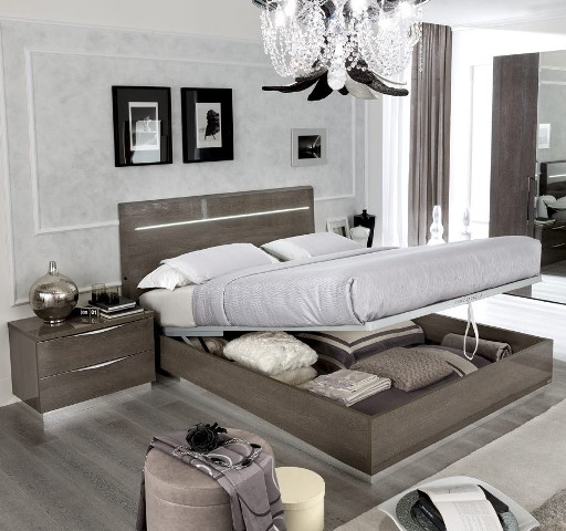 Ореховая итальянская мебель в спальню Платинум, PLATINUM Ореховая итальянская мебель в спальню Платинум, PLATINUM