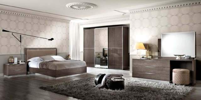 Ореховая итальянская мебель в спальню Платинум, PLATINUM Ореховая итальянская мебель в спальню Платинум, PLATINUM