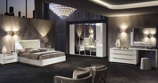 Белая итальянская спальня SMART WHITE, Кемелгруп