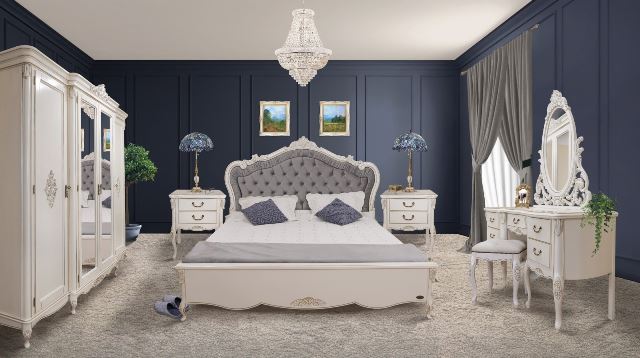 Белая румынская мебель для спальни Изабелла Белая румынская мебель для спальни Изабелла