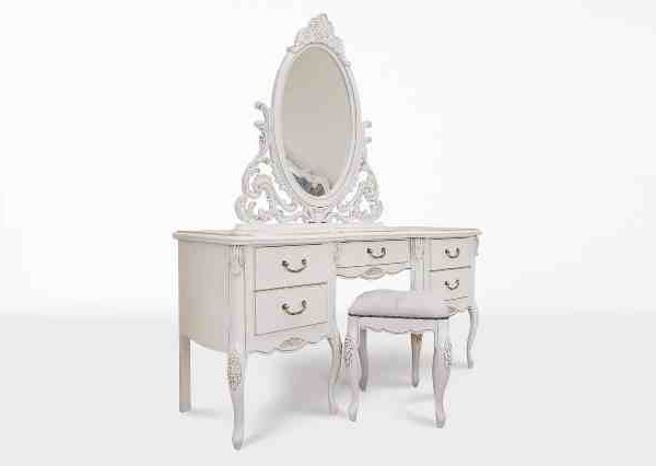 Белая румынская мебель для спальни Изабелла