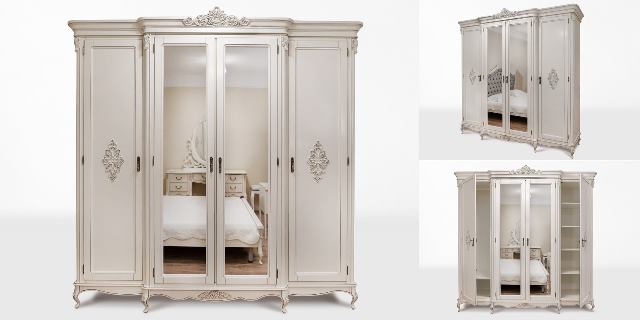 Белая румынская мебель для спальни Изабелла Белая румынская мебель для спальни Изабелла