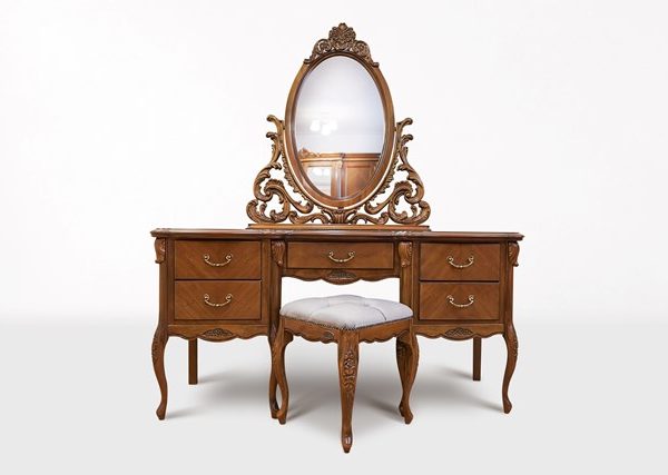 Ореховый деревянный туалетный столик Изабелла