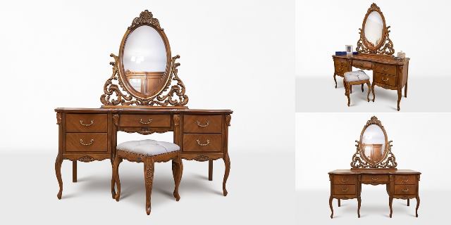 Ореховый деревянный туалетный столик Изабелла Ореховый деревянный туалетный столик Изабелла