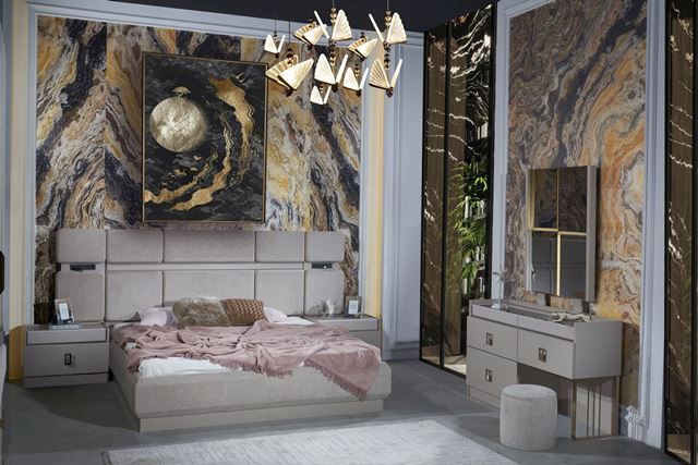 Серая современная спальня Лара Галакси Серая современная спальня Лара Галакси