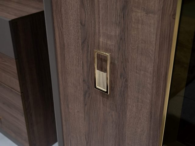 Коричневая спальня Лотос в стиле модерн Галакси