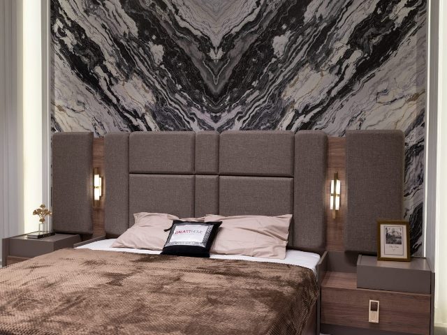 Коричневая спальня Лотос в стиле модерн Галакси Коричневая спальня Лотос в стиле модерн Галакси
