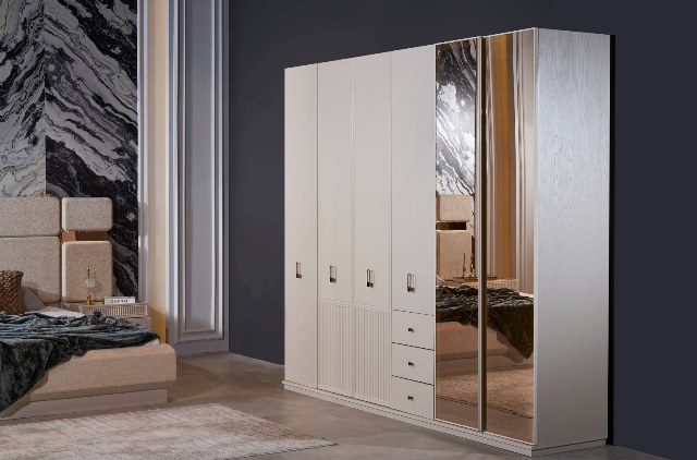 Кремовая современная мебель для спальни Осло, Галакси Кремовая современная мебель для спальни Осло, Галакси