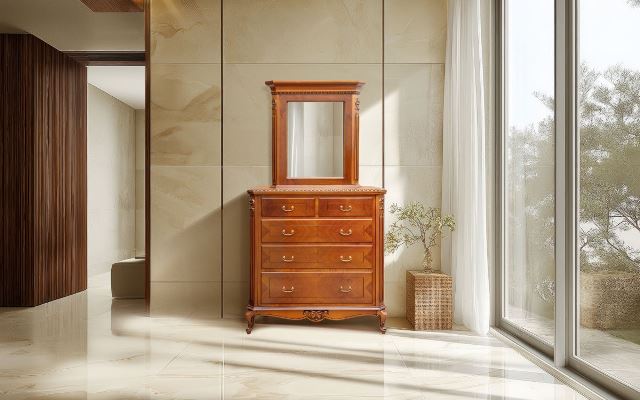 Коричневая румынская спальня Виктория Люкс