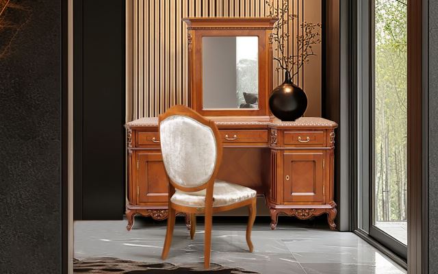 Коричневая румынская спальня Виктория Люкс