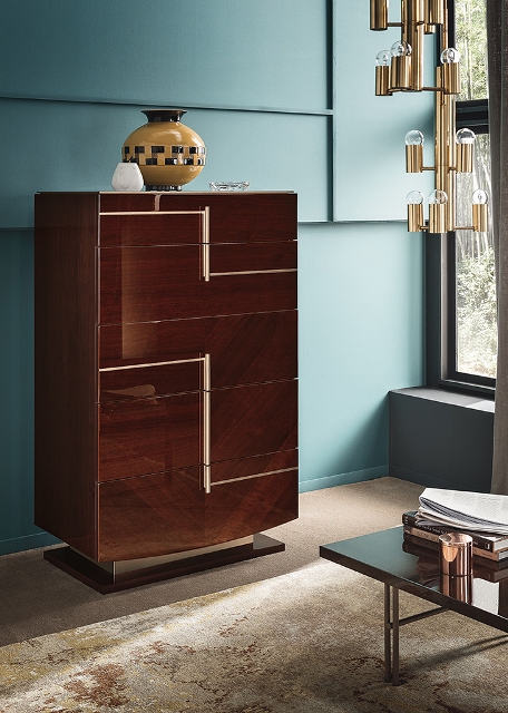 Ореховая глянцевая спальня Белажио , Bellagio, Альф