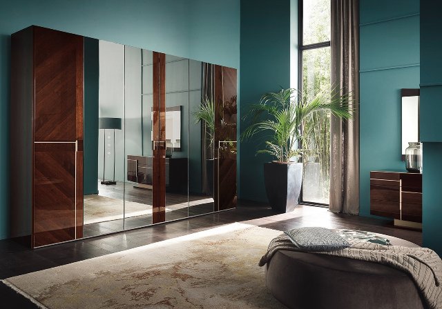 Ореховая глянцевая спальня Белажио , Bellagio, Альф