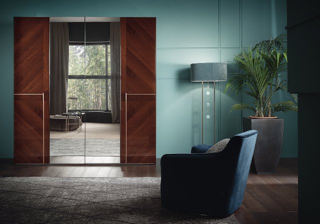 Ореховая глянцевая спальня Белажио , Bellagio, Альф Ореховая глянцевая спальня Белажио , Bellagio, Альф