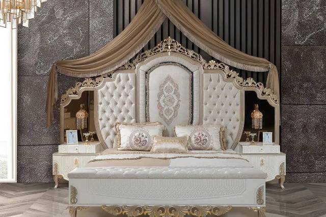 Белая спальня с золотом Джихангира, DASELL Белая спальня с золотом Джихангира, DASELL