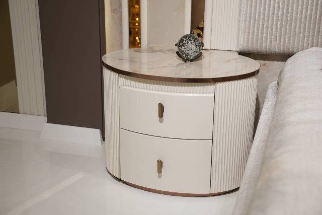 Белая мебель для спальни Рио с золотом, Dasell