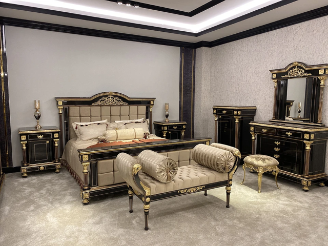 Черная спальня с золотом Купали, Eligulbronz