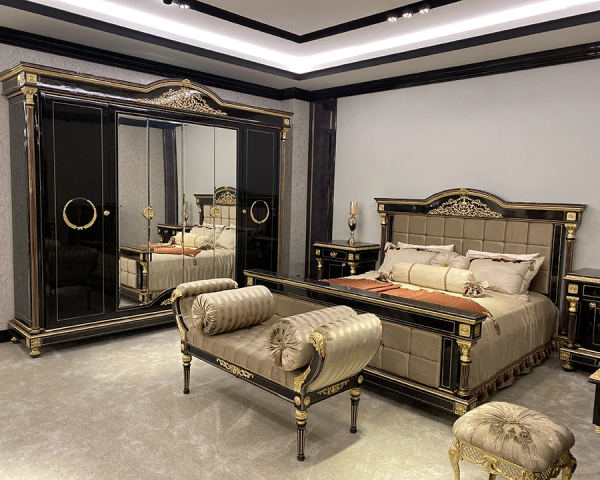 Черная спальня с золотом Купали, Eligulbronz