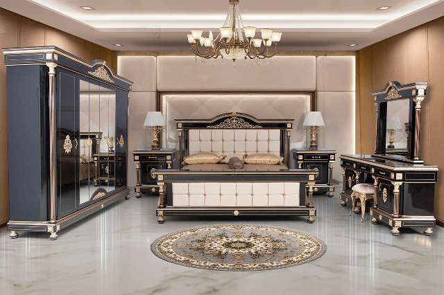 Черная спальня с золотом Купали, Eligulbronz