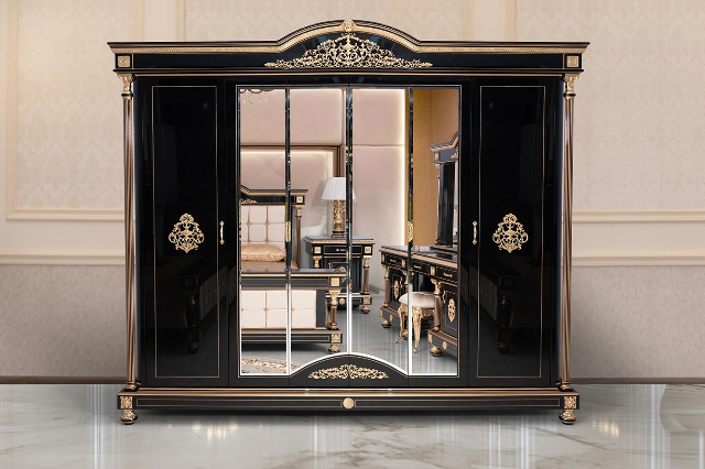 Черная спальня с золотом Купали, Eligulbronz