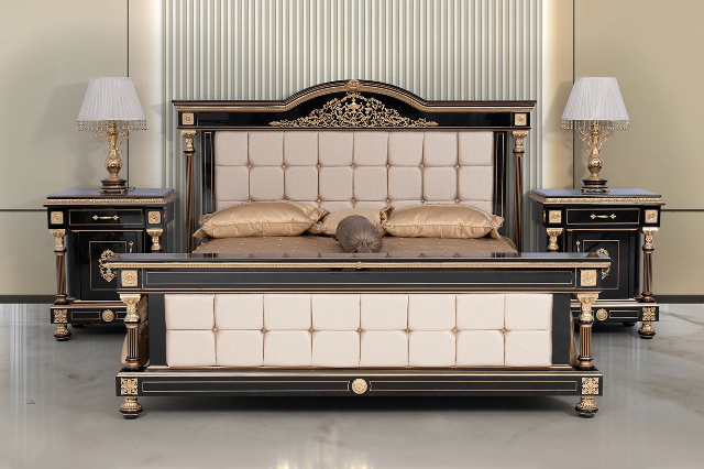 Черная спальня с золотом Купали, Eligulbronz