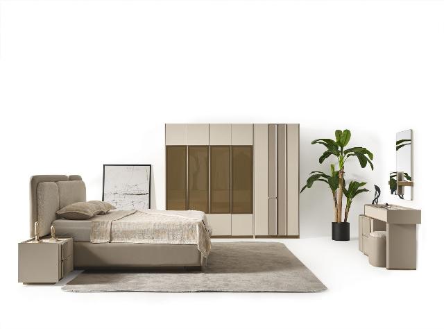 Бежевый спальный гарнитур Миранта, CELMO Бежевый спальный гарнитур Миранта, CELMO