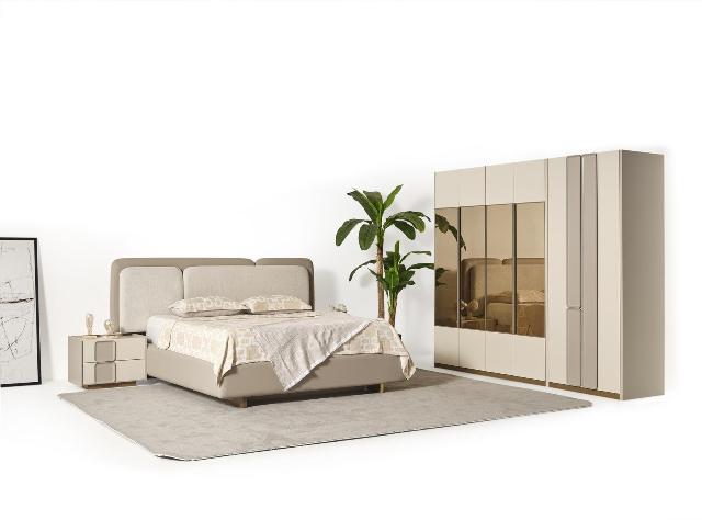 Бежевый спальный гарнитур Миранта, CELMO Бежевый спальный гарнитур Миранта, CELMO