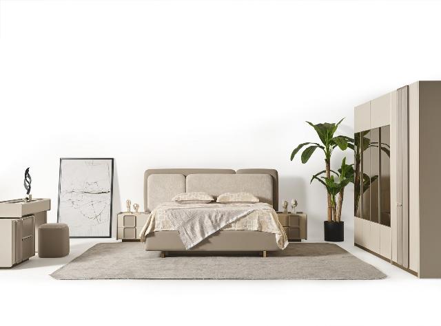 Бежевый спальный гарнитур Миранта, CELMO Бежевый спальный гарнитур Миранта, CELMO