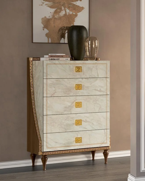 Высокий бельевой комод Романтика, Италия