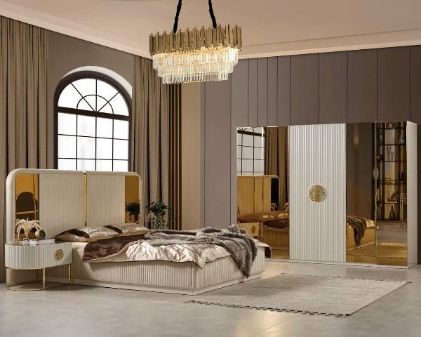 Белая спальня Gucci Гуччи с золотом, Green