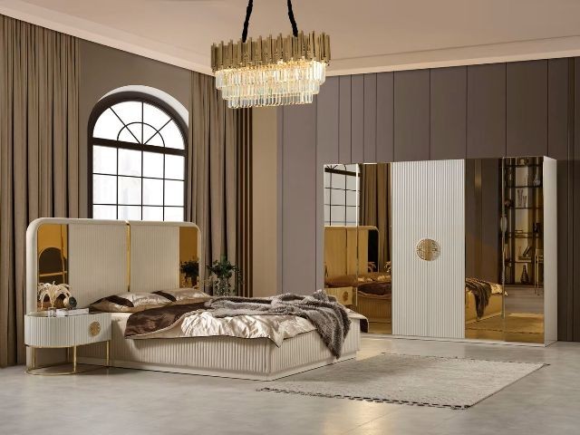 Белая спальня Gucci Гуччи с золотом, Green