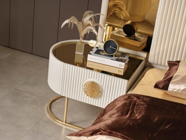 Белая спальня Gucci Гуччи с золотом, Green Белая спальня Gucci Гуччи с золотом, Green