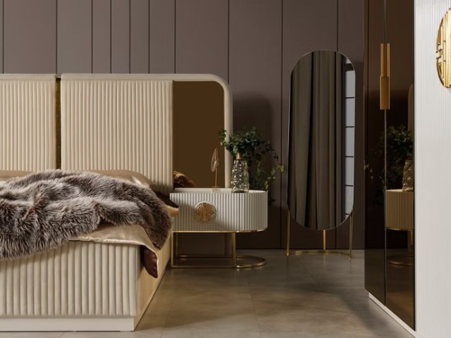 Белая спальня Gucci Гуччи с золотом, Green