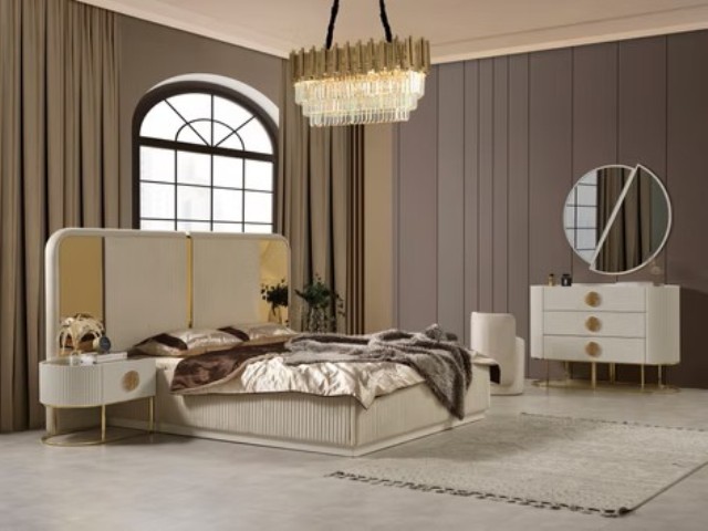 Белая спальня Gucci Гуччи с золотом, Green