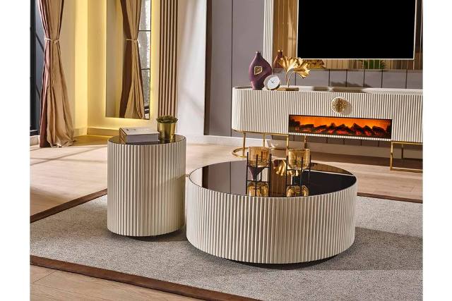 ТВ Тумба с камином Gucci, Грин