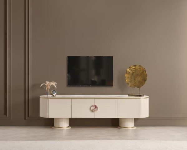 Бежевая тумба под телевизор  Cartier, GREEN