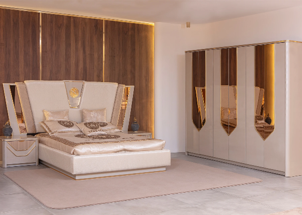 Спальня Бентли с золотом в стиле АРТ-Деко, NERO