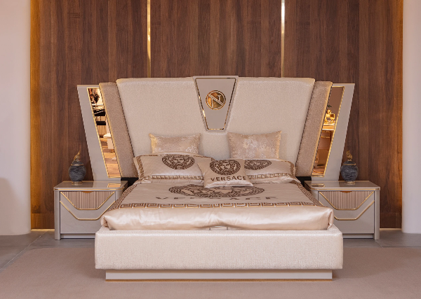 Спальня Бентли с золотом в стиле АРТ-Деко, NERO