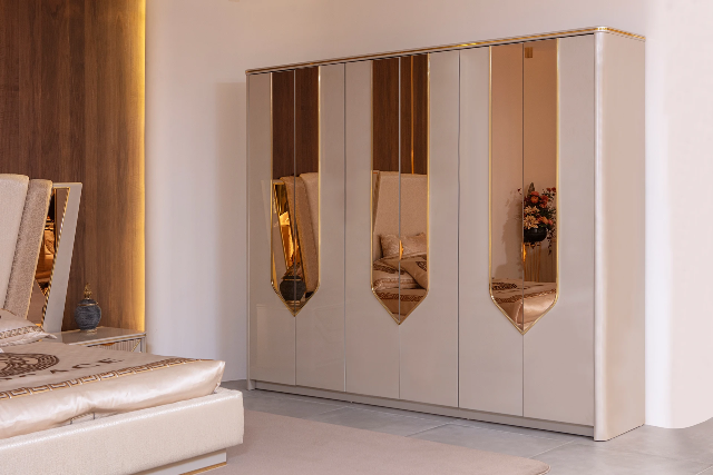 Спальня Бентли с золотом в стиле АРТ-Деко, NERO Спальня Бентли с золотом в стиле АРТ-Деко, NERO