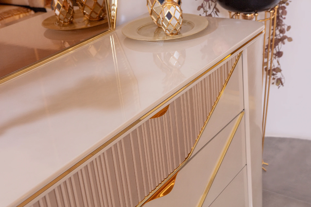 Спальня Бентли с золотом в стиле АРТ-Деко, NERO Спальня Бентли с золотом в стиле АРТ-Деко, NERO