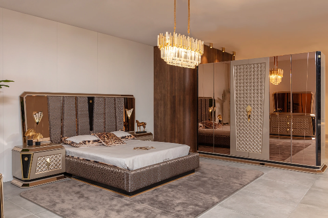 Элитная дизайнерская спальня Алмаз NERO Элитная дизайнерская спальня Алмаз NERO