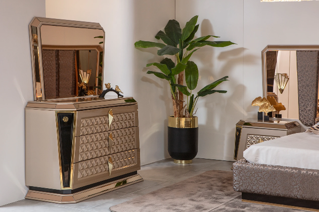 Элитная дизайнерская спальня Алмаз NERO Элитная дизайнерская спальня Алмаз NERO