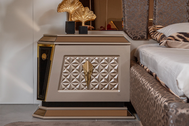 Элитная дизайнерская спальня Алмаз NERO Элитная дизайнерская спальня Алмаз NERO