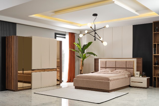 Спальня Монза в цвете орех зебрано ONS, Турция