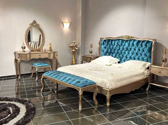 Золотая спальня Венеция в стиле барокко Турция Золотая спальня Венеция в стиле барокко Турция