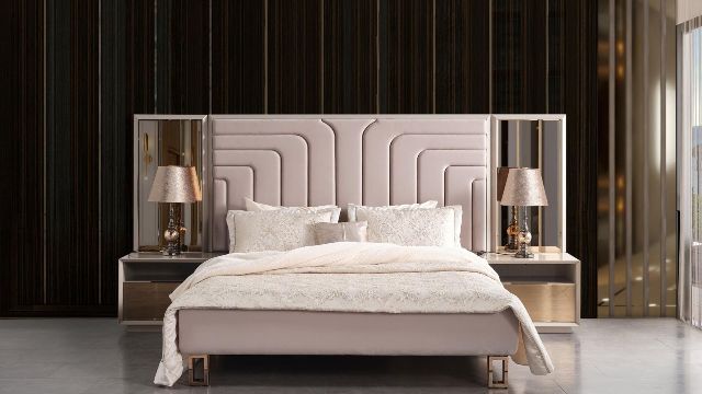 Спальня с золотыми фасадами Берлин, INFAVORI Спальня с золотыми фасадами Берлин, INFAVORI