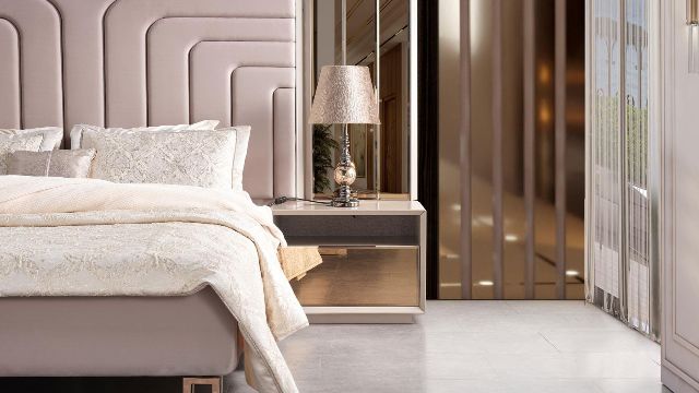 Спальня с золотыми фасадами Берлин, INFAVORI Спальня с золотыми фасадами Берлин, INFAVORI