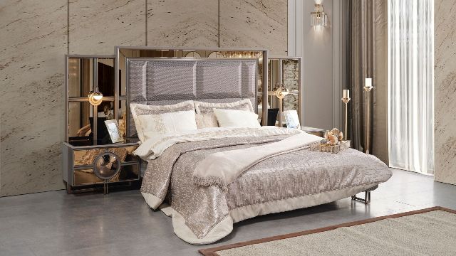 Спальня с золотыми фасадами Престиж, INFAVORI